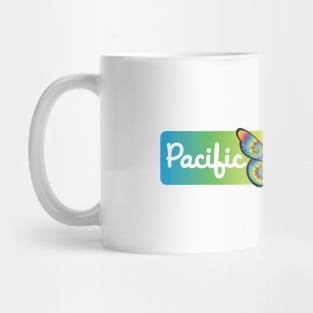 Pacific Grove California Tie Dye Groove Rainbow Mug